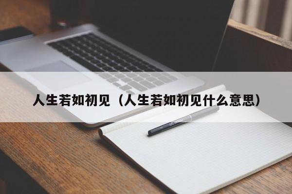人生若如初见（人生若如初见什么意思）